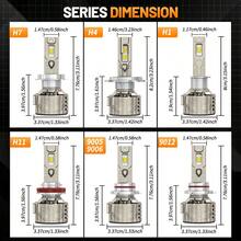 HYNBYZJ 2个H4 Canbus LED大灯灯泡 360W H7 H11 H1 9005 HB3 9006 HB4 9012 HIR2 Turbo 汽车大灯 12V 24V 车灯 - A - 查看 9