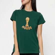 Camiseta Estampa Troféu Taça Dourado Unissex Casual Confortável Moda Urbana Estilo Futebol Ideal Para Torcedores Jogos Eventos Esportivos Tecido Leve Respirável Ajuste Perfeito Camisa HEXA 100% Algodão Visual Moderno Versátil Alta Qualidade Uso Diário - Verde - Visão 2