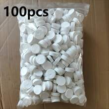 100/50 一次性压缩毛巾，独立透明包装，便携式旅行压缩面巾 - 白色 - 查看 9