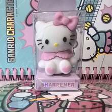SANRIO 3D卡通造型学生用削笔器，迷你便携削笔器，超级易用，可爱学习用品，学生文具奖品 - C - 查看 8