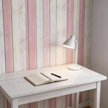 1 Roll Of Shabby Chic Pink And White Self-Adhesive Vinyl Wood Grain Wallpaper/Waterproof And Removable/Peel And Stick/Bedroom Living Room Kitchen Cabinet Wall Furniture Renovation/Old Wooden Door Renovation/Background Wall Decoration/Renter Friendly - Pinkish-white Wood Grain - View 15