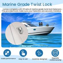 20 Sets Marine Grade Twist Lock Fasteners Turn Button Eyelet And Stud, For Canvas Fastener Turn Buttons - A - View 6