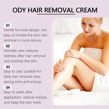 OceAura 100g/3.53oz Hair Removal Cream,Gentle And Non-Irritating To Skin, Semi-Permanent Hair Removal, Suitable For Facial, Lip, Underarm, Leg, Arm, And Intimate Areas - 紫色 - 查看 7