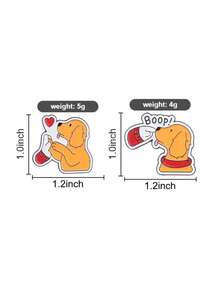 1 chiếc ghim cài áo hình chú chó dễ thương, ghim cài hình chó săn Golden Retriever "Boop!", ghim cài áo hình cún con ngộ nghĩnh, huy hiệu dành cho người yêu thú cưng, phù hợp cho phụ nữ và thanh thiếu niên. - Nhiều màu - Xem 5
