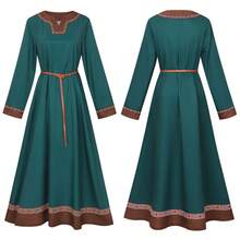 Medieval Viking Clothing For Women In , Linen Peasant Dress From The Renaissance Period - Viking Dress - View 5
