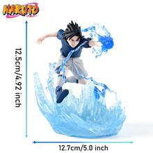 Viz Media 宇智波佐助戰鬥可動人偶 疾風傳 3D PVC 收藏雕像，帶千鳥特效，可擺放在桌面上展示 - HBP-89924 - 查看 9