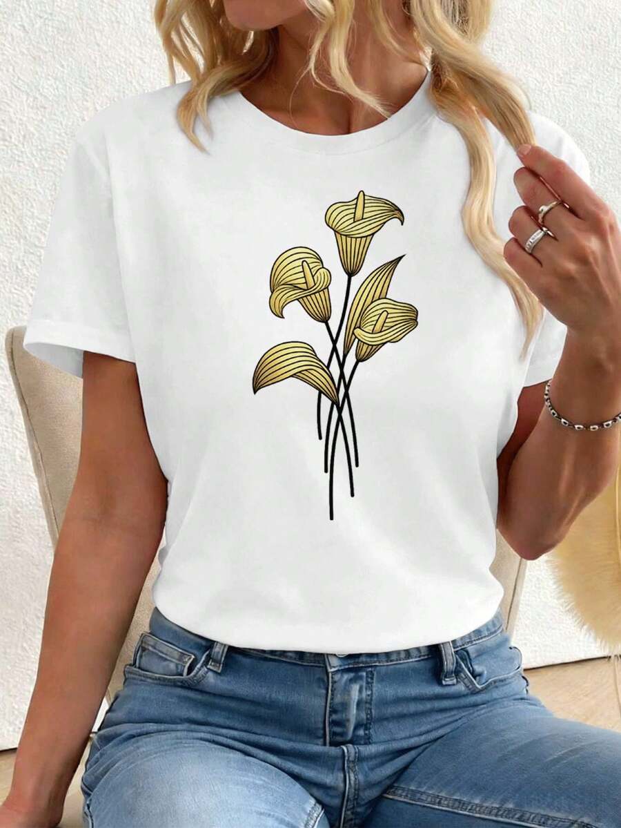 Women T-Shirts - White - View 1