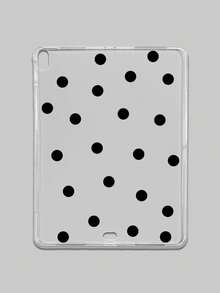1pc Black Polka Dot Transparent Protective Case, Covers, Anti-Drop Clear TPU Protective Cover, Ultra-Thin Lightweight, Suitable For Multiple Models, Suitable For Students And Office Workers, Simple Style Gift For Yourself Or Loved Ones, Compatible With IPad 10/9/8/7, Air 5/4/3, Pro 11/12.9 Inch, Tablet Accessories, For Tablet, Quick Ship. - Clear - View 13