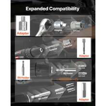 Screw Extractor Set With Drill Bits, 49 Pieces, Easy Out Nut Bolt Extractors And Drill Bits, With Adapters, Solid Storage Case, Cr-Mo Steel For Removing Rounded, Broken, Or Stripped Fasteners - Set Alat Pelepas Sekrup, 49 Buah - View 5