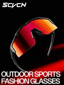 SCVCN Fashion Wrap-Around Outdoor Sports Eyeglasses, Lightweight Cycling Riding Eyeglasses, Suitable For Men & Women, Suitable For Running, Hiking, Camping, Daily Wear - Multicolor - View 10