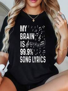 Women T-Shirts - Black - View 1