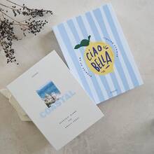 Beautiful Decorative Books - Set Of 2 Boxes Enhance Your Coffee Table, Bookshelf Or Mantel Shelf Decor - Aesthetic Fake/Faux Books For Modern Home Decoration, Photo Storage And As A Keepsake Box - 海岸藍和奶油色 - 查看 5