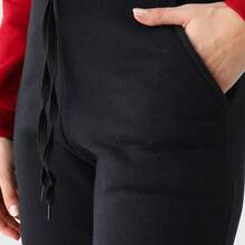Set Of 2 Women's Sweatpants With Pockets And Adjustable Waistband - 黑色/灰色 - 查看 4