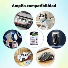 AAA Rechargeable Battery Charger (4 Batteries Included) - US A Type Plug(110-127V) - View 4