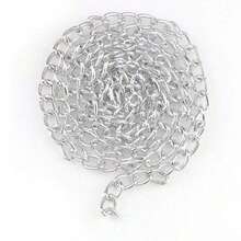 1 cuộn dây xích nhôm dài 5 mét, thích hợp để làm trang sức như vòng tay, dây chuyền, đồ tự làm (DIY). - xích - Xem 7
