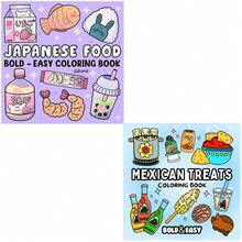 Japanese Cuisine Coloring Book - Easy To Use, Featuring Cute And Delicious Food Characters, Perfect For Relaxation And Leisure Time, Great Gift For Friends, Couples, Family, Mother's Day, Mom, Back To School, Painting And Learning Supplies, 24 Pages, Coloring Book - Delicious Food - View 14
