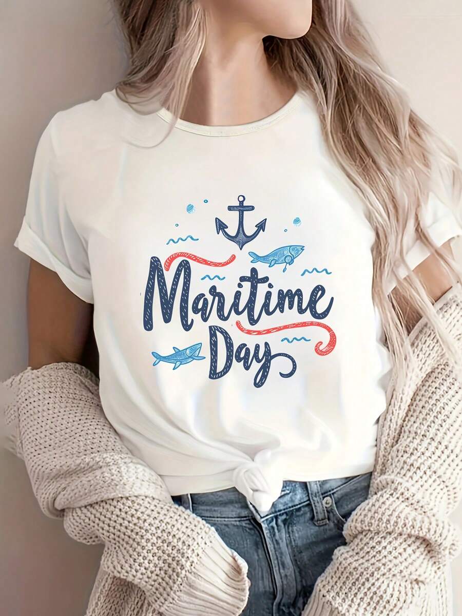 Camiseta cómoda suelta, linda y deportiva, camiseta de trabajo y fiesta, camiseta, camiseta impresa, ropa deportiva y de carrera, nuevo diseño