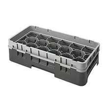 Cambro 17HS318-151 Estante de vidrio Camrack de polipropileno de 17 compartimentos de tamaño medio gris suave - Gris suave - Ver 6
