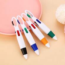 12Pcs 4-In-1 Multicolor Ballpoint Pens With Carabiner Clip, Retractable 4 Color Pen, Portable Pocket Pen For Students, Nurses, Office & Outdoor, 1.0mm Medium Point - Bộ - Xem 7