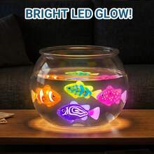Induction Electric Simulation Fish Toy, Automatic Swimming Glowing Fish With LED Light For Kids Pet Interactive Play - 彩色 - 查看 2