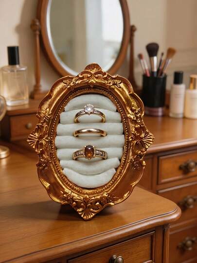 Exquisite Flat Lay Sophisticated Aesthetic Photography Props For Brides And Stylists Wedding Premium Jewelry Display Prop Minimalist For Professional Photography Graduation Season Travel Back To School Mother's Day Furniture Storage Box Jewelry Box Gift Box Booth Bedroom Decor Bedroom Furniture Dresser Display Stand Ring Display Box