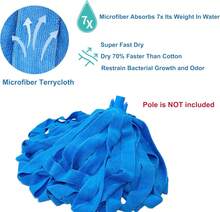 EaseYourDay Microfiber Cloth String Mop Head Refill, Loop End Screw On Mop Head Compatible With All Standard US Threading Pole (Acme 3/4 Inch Thread) (1) - ColorA - View 5