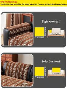 1 chiếc vỏ đệm sofa chống trượt kiểu Bohemian, chất liệu jacquard chenille, thân thiện với thú cưng và dễ vệ sinh, phù hợp cho phòng khách, phòng ngủ, bảo vệ sofa bốn mùa. - nhiều màu - Xem 29