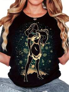 Women T-Shirts - Black - View 1