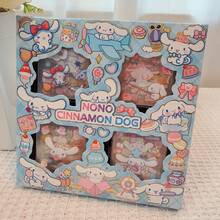 100pcs Non-Duplicate Waterproof Stationery Sticker Gift Box Featuring Hello Kitty, Cinnamoroll, Kuromi, Birthday Gift - View 3