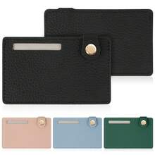 Personal Number Card Holder, Anti-Theft, Personal Information Protection, Personal Number Card, Card Holder, Microfiber Leather, RFID Anti-Theft, Anti-Magnetic, Card Clip, Thin, Cute, Fashion, Card Size, Standard, Protection - Multicolor - View 8