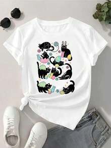 Women T-Shirts - White - View 2