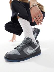 耐克 Dunk Low - 炭黑/純鉑金/冷灰 - 查看 1