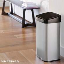 Ninestars dzt-50 - 28 el Original Touchless Sensor automático de Movimiento Papelera Negro Black Trim 1 1 - Ribete negro - Ver 4