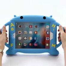卡通保护套，兼容 iPad Air 4、Air 5、A16、iPad 11、Air 6，带支架保护套，也兼容 iPad 第十代 M2、M3、M4、Air 11、Mini 6、7、A2068、A2228、A2230、A2325。 - 藍色 - 查看 4