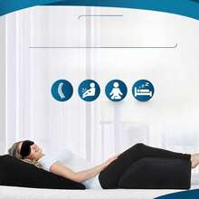 Beinkissen, Aufblasbare Keilkissen Zur Beinhebung Und Beinstützkissen Verfügen Über Ein Ergonomisches 45°-Neigungsdesign Für Optimale Beinunterstützung. Sie Eignen Sich Als Hüftkissen, Rückenkissen, Fußstützen Etc. Und Sind Für Rücken, Beine Und Füße Geeignet. Ideal Für Zuhause, Büro Und Auto. - Schwarz - Übersicht 6