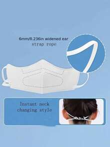10 chiếc khẩu trang dùng một lần chống bụi và phấn hoa, có kẹp mũi 3D điều chỉnh được, thích hợp cho điều hòa không khí và gió lạnh, thoáng khí với quai đeo tai mềm mại, dùng được cả bốn mùa. - A - Xem 5