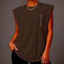 Tokyo Rising Sun Japan Oversized Tank Top Ref4842 - 鏽棕色 - 查看 5