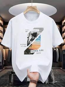 Fashionable Printed T-Shirt For Men 2026 - 白色 - 查看 1