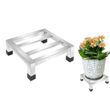 Estante para recubrir de 25 cm de largo x 25 cm de ancho 4 pulgadas de alto estante de acero inoxidable para almacenamiento comercial de servicio de alimentos en restaurante - como en la imagen - Ver 9