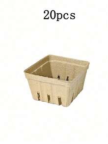 5-20pcs Natural Wood Pulp Fiber Berry Baskets, Small Molded Fruit Baskets Suitable For Strawberries, Blueberries, Raspberries, Vegetable Display, Farmers Market, Grocery Store, Fruit Picking - Multicolor - View 13
