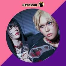 XL O V - Buttons 4.5 Cm - IDOL - KOREAN - K-POP GEEK NERD BROOCH PIN Bottom/Button - Button - Brooch Pin - Buttons - Button - Pin - Button - 19- Single Button - View 2