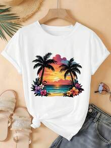 Dam-T-shirts - Vitt - Visa 2
