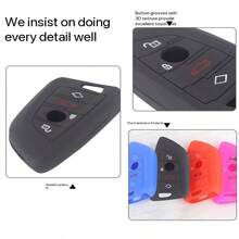 Vỏ bọc chìa khóa silicon phù hợp cho BMW 7 Series 740Le, 6 Series, 5 Series, 3 Series, Plug-In Hybrid, 1 Series, 2 Series, Vỏ bọc chìa khóa, Màu đen, Đỏ đậm, Hồng, Cam, Vàng, Xanh lá nhạt, Xanh lá táo, Xanh lá cây phát quang, Xanh biển, Xanh da trời, Xanh phát quang, Tím, Trắng xám, Trắng, Xanh xám, Xám đậm, Bán trong suốt, Xanh khủng long, Xanh dương 2768C, Hồng cam, Xanh lá 351U, Xanh kaki, Xanh khói, Xanh hải quân, Nâu, Xanh đậm - Nhiều kiểu dáng - Xem 9