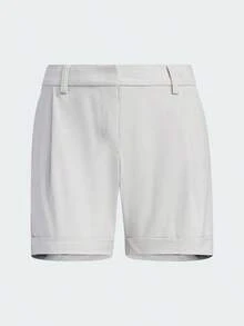 Adidas Golf Plaid Pattern Sports Shorts, Fashionable & Elegant Women's Pants IN6586 - White/light Gray - View 1