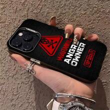 Advertencia SCP Dueño enojado Negro Rojo.funda de teléfono Fundas compatibles con ,Apple,VIVO,OPPO,,, y Honor.Fabricadas en silicona TPU,ofrecen protección contra golpes y caídas. - Negro - Ver 5