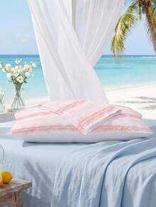 1/2pcs Fringe-Dyed Texture Pattern Digital Printed Pattern Cooling Textured Pillowcase Set - Includes 1 Or 2 Pillowcases (No Insert), Reversible, Cute Fresh Cottage Style, Lightweight & Breathable, Machine Washable,CoolingPillowcase ,CottageStyle ,BreathableBedding - Multicolor - View 19