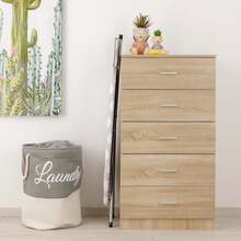 Baroni Home Asse da Stiro con Poggiaferro Regolabile in Altezza, Asse da Stiro Salvaspazio con Cover in Cotone, Tavola da Stiro in Metallo Pieghevole 113x30x78 cm, Pois Bianchi - Pois Bianco - Visualizzare 6
