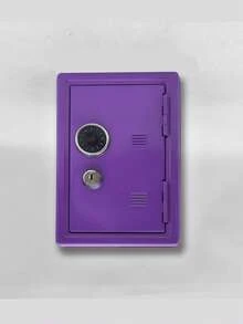 1 pieza Hucha de metal con contraseña y caja de monedas extraíble + 2 llaves, hucha de metal con doble cerradura y contraseña minimalista, regalo de cumpleaños - Multicolor - Ver 18