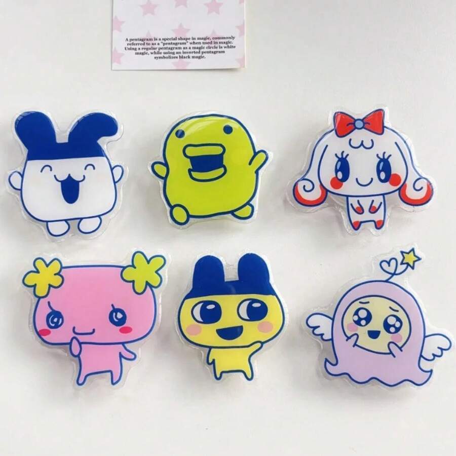 Soporte de teléfono decorativo con diseño de dibujos animados - F - Ver 1