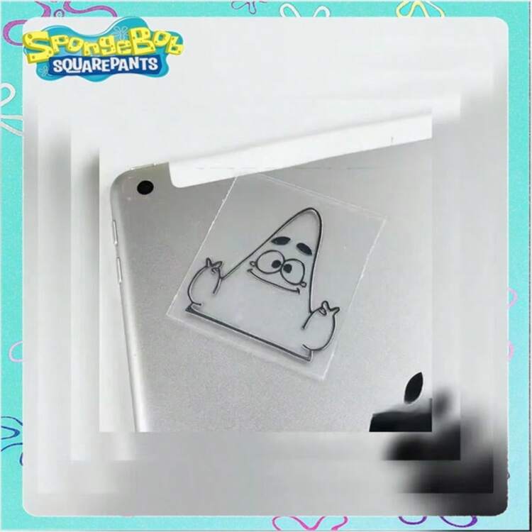 SpongeBob SquarePants 5 piezas, Pegatinas metálicas divertidas con temática de Bob Esponja, papel brillante resistente al agua, pegatinas para cuadernos y computadoras, diseño humorístico, fácil de despegar y pegar, adecuado para regalos de fiestas infantiles, suministros para fiestas de Pascua y decoración de habitaciones. (Estilos aleatorios) - Multicolor - Añade 8